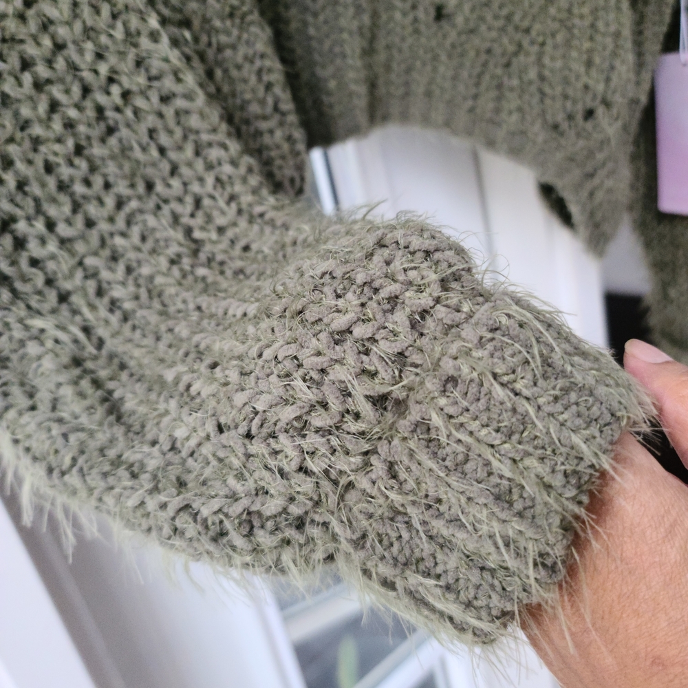Cozy Olive Green Sweater